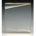 Sabre Designed Acrylic Gold Reflective Base Award - 7" Tall